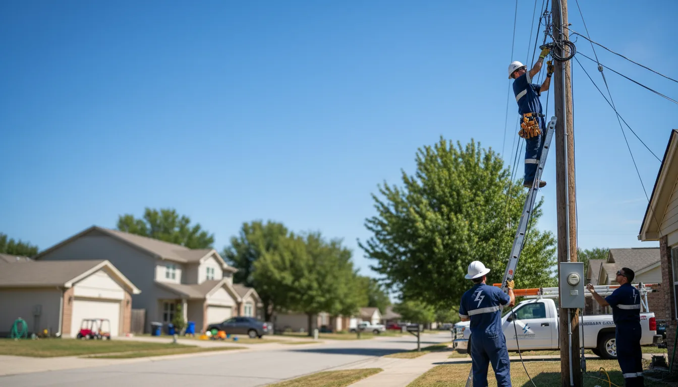 Residential electrician providing installation services in Hazel Green, WI